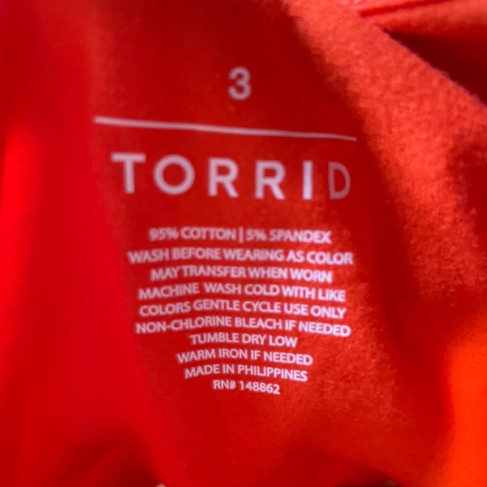 Torrid Vibrant Orange Strappy Tank Top 3X 3 cool neckline summer New